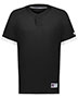 Russell Athletic R02X3B Youth Baseline Covered Placket Baseball Jersey