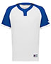 Russell Athletic R02X3B Youth Baseline Covered Placket Baseball Jersey