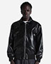 Shaka Wear SHPVB Unisex PU Leather Collared Varsity Jacket