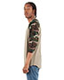 Shaka Wear Drop Ship SHRAGCM Men 6 Oz., 3/4-Sleeve Camo Raglan T-Shirt