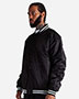 Shaka Wear CVBJ Collared Varsity Bomber Jacket