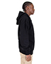 Shaka Wear SHGDZ  Men's Garment Dye Double-Zip Hooded Sweatshirt