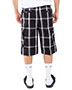 Shaka Wear SHSP  Unisex Plaid Shorts