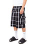 Shaka Wear SHSP  Unisex Plaid Shorts