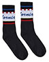 SOCCO SC100  USA-Made Striped Crew Socks