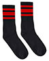 SOCCO SC100  USA-Made Striped Crew Socks