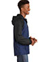 Sport-Tek JST40 Men Raglan Hooded Wind Jacket
