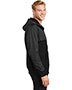 Sport-Tek JST50 Men Embossed Hybrid Full Zip Hooded Jacket