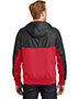 Sport-Tek JST50 Men Embossed Hybrid Full Zip Hooded Jacket