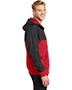 Sport-Tek JST50 Men Embossed Hybrid Full Zip Hooded Jacket