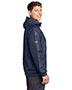 Sport-Tek JST53 Men Embossed Hooded Wind Jacket