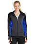 Sport-Tek® LST245 Women   Tech Fleece Colorblock Full-Zip Hooded Jacket