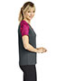 Sport-Tek® LST371 Women Camohex Colorblock V-Neck Tee