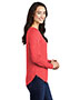 Sport-Tek LST400LS Women PosiCharge ® Long Sleeve Tri-Blend Wicking Scoop Neck Raglan Tee