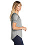 Sport-Tek LST403 Women ® ® Ladies Posicharge® ® Tri-Blend Wicking Fan Tee.