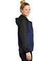 Sport-Tek® LST40 Women   Heather Colorblock Raglan Hooded Wind Jacket