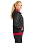 Sport-Tek® LST53 Women   Embossed Hooded Wind Jacket