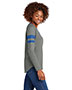 Sport-Tek ® Ladies Halftime Stripe Long Sleeve V-Neck Tee LST6043