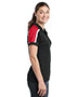 Sport-Tek® LST658 Women Tricolor Shoulder Micro Pique Sportwick Polo