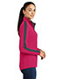 Sport-Tek® LST861 Women  Sport-Wick Textured Colorblock 1/4-Zip Pullover