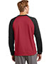 Sport-Tek® ST242 Adult Raglan Colorblock Fleece Crewneck