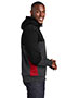 Sport-Tek® ST245 Men Tech Fleece Colorblock Full-Zip Hooded Jacket