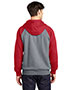 Sport-Tek® ST267 Men Raglan Colorblock Pullover Hooded Sweatshirt