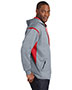 Sport-Tek® TST246 Men Tall Tech Fleece Colorblock Hooded Sweatshirt