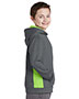 Sport-Tek® YST235 Boys Fleece Colorblock Hooded Pullover