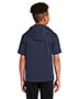 Sport-Tek YST251 Boys ® ® Youth Sport-Wick ® Fleece Short Sleeve Hooded Pullover.