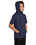 Sport-Tek YST251 Boys ® ® Youth Sport-Wick ® Fleece Short Sleeve Hooded Pullover.