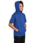 Sport-Tek YST251 Boys ® ® Youth Sport-Wick ® Fleece Short Sleeve Hooded Pullover.