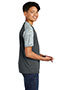 Sport-Tek® YST371 Boys Camohex Colorblock Tee