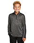 Sport-Tek YST397 Youth 4.1 oz PosiCharge Electric Heather Colorblock 1/4-Zip Pullover