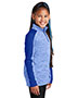 Sport-Tek YST397 Youth 4.1 oz PosiCharge Electric Heather Colorblock 1/4-Zip Pullover