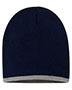 Sportsman SP09 Unisex 8 Inch Bottom Striped Knit Cap