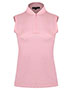 Swannies Golf SW2900L Women's Brynn Quarter-Zip Sleeveless Polo