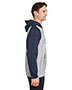 Team 365 TT96CB  Unisex Zone HydroSport™ Heavyweight Colorblock Hooded Sweatshirt
