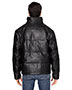 Threadfast Apparel 397J  Unisex Vegan Leather Puffer Jacket