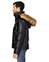 Threadfast Apparel 397J  Unisex Vegan Leather Puffer Jacket