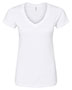 Tultex 214 Women 's Slim Fit Fine Jersey V-Neck T-Shirt