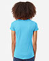 Tultex 214 Women 's Slim Fit Fine Jersey V-Neck T-Shirt
