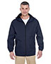Ultraclub 8908 Men Microfiber Full-Zip Hooded Jacket