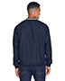 Ultraclub 8926 Men Long-Sleeve Microfiber Crossover V-Neck Wind Shirt