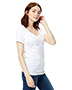 US Blanks US120 Women Made in USA Short-Sleeve V-Neck T-Shirt