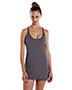 US Blanks US575 Women 3.5 oz Raw Edge Racer Tank