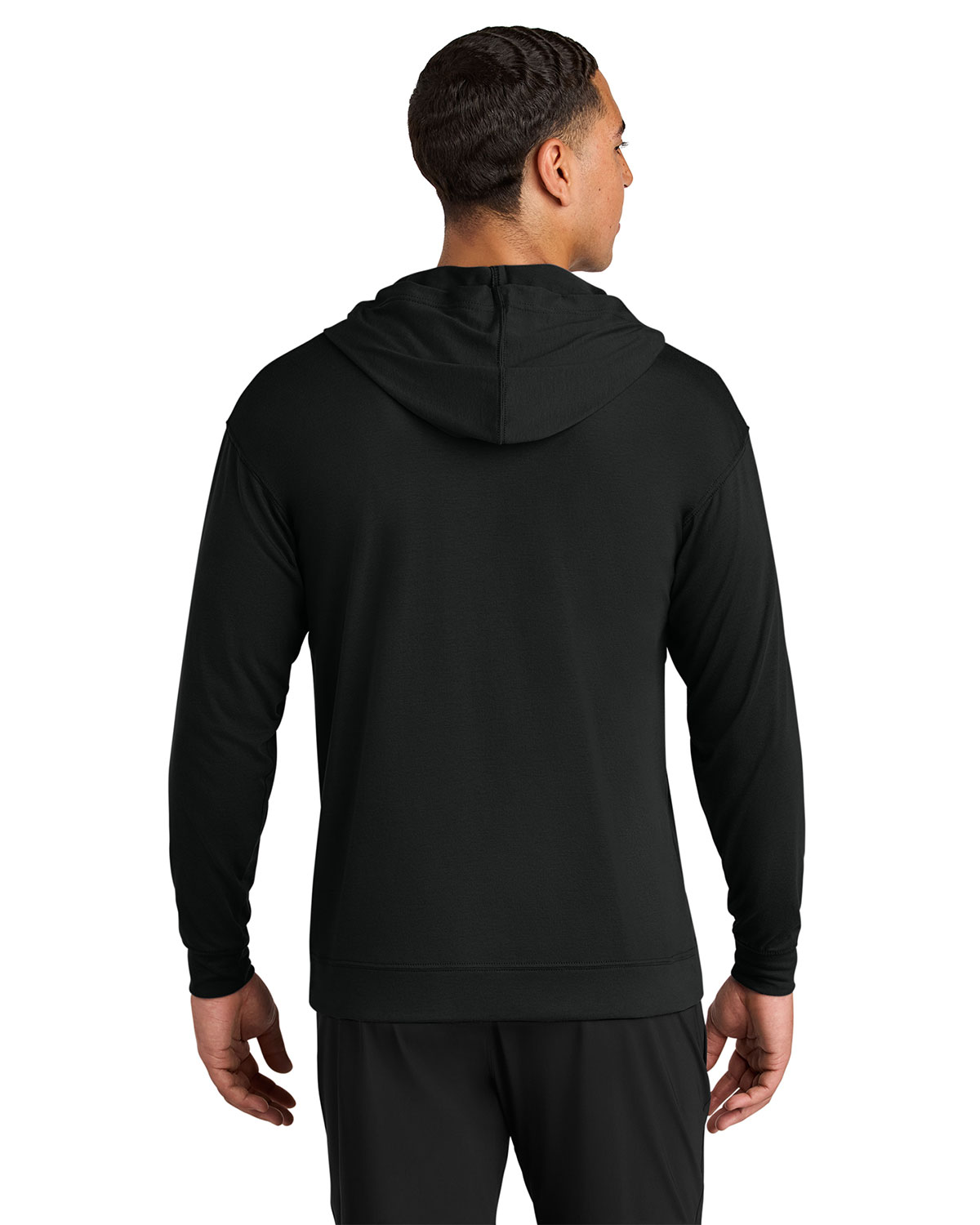 A4 A4N3528 Softek Long Sleeve Hooded Tee view 2
