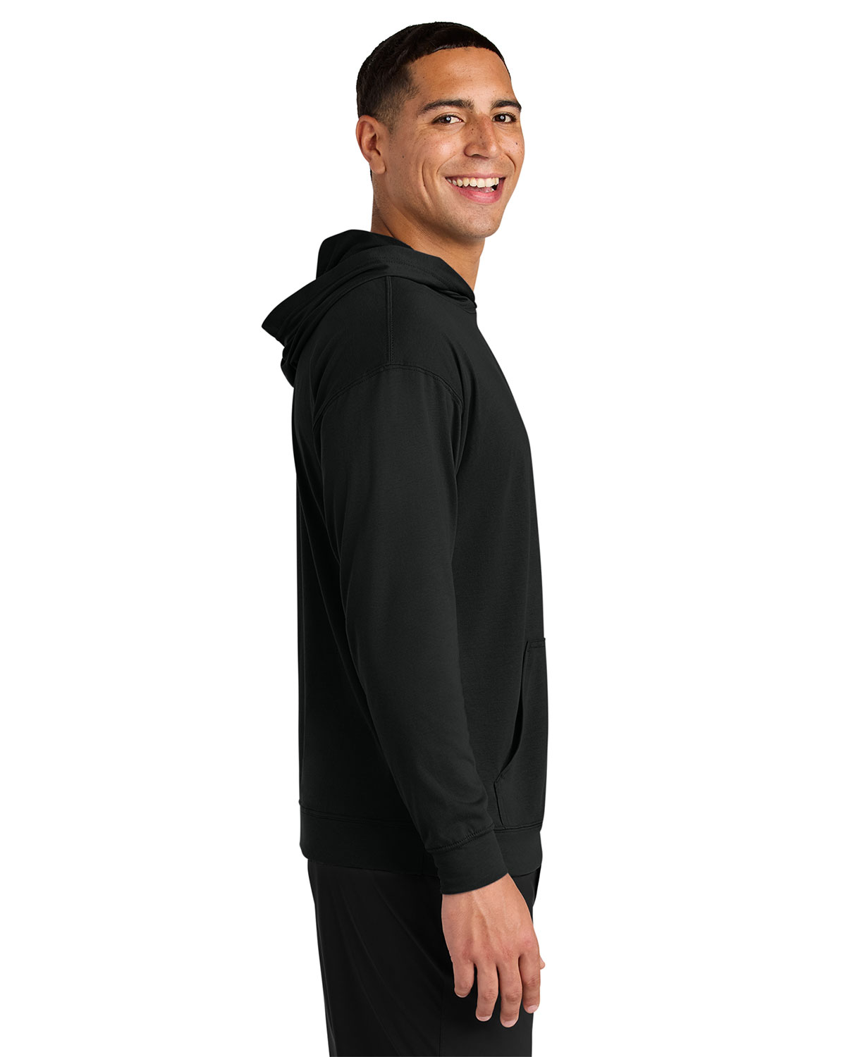 A4 A4N3528 Softek Long Sleeve Hooded Tee view 3