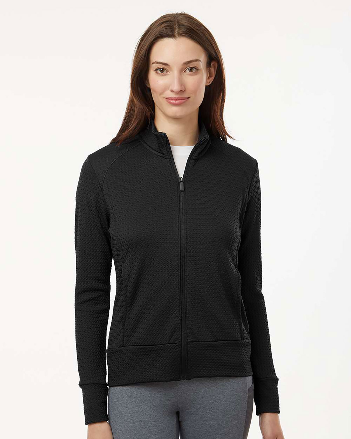 Adidas A1007 Women's Ultimate365 Textured Full-Zip Jacket