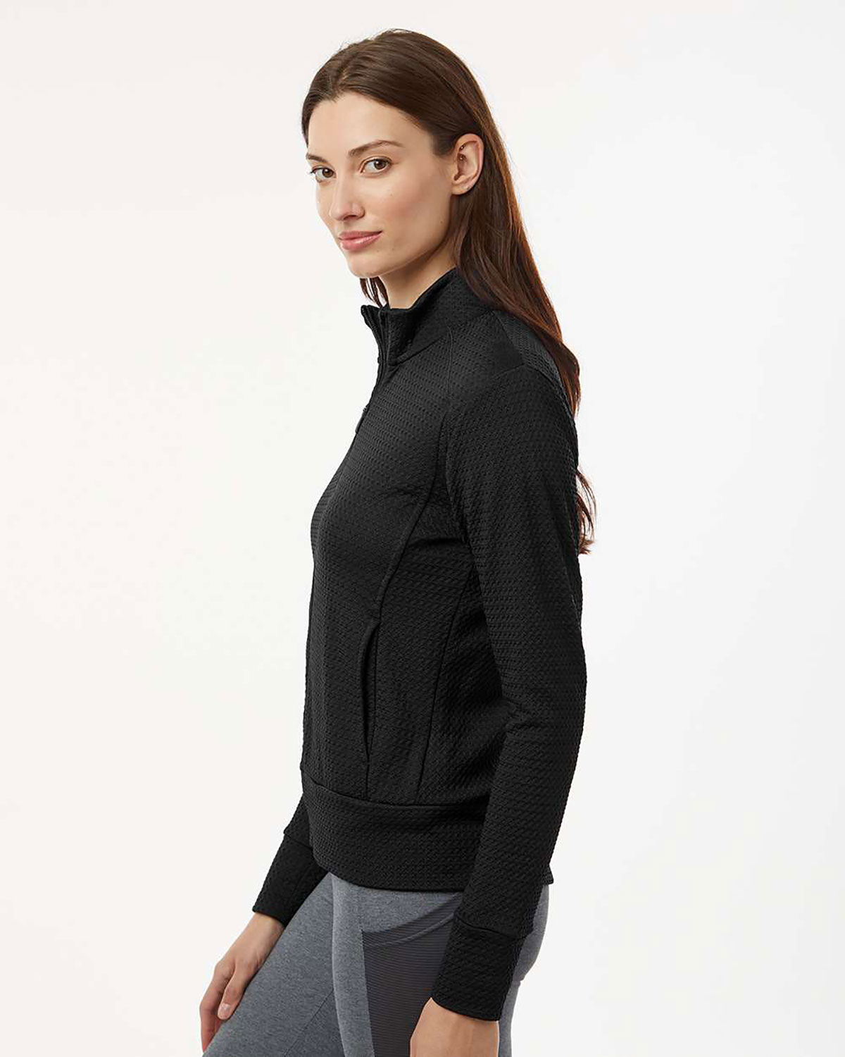 Adidas A1007 Women's Ultimate365 Textured Full-Zip Jacket view 3